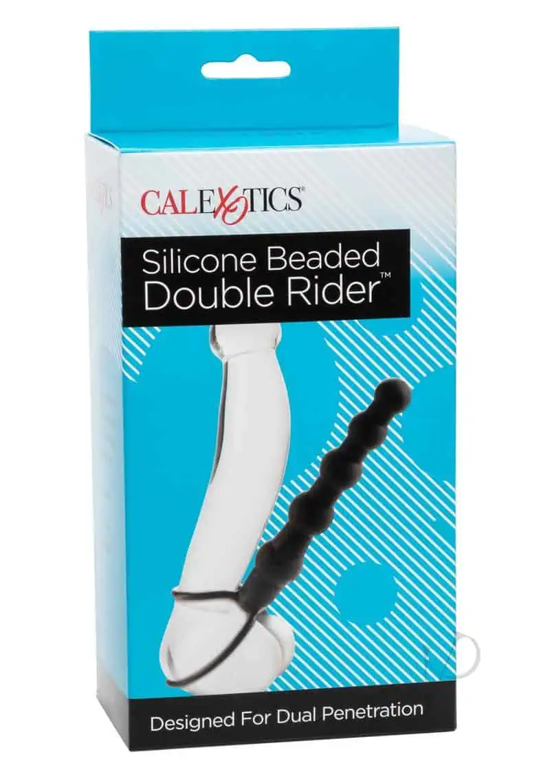 Double Rider Silicone Beaded - Black - Image 2