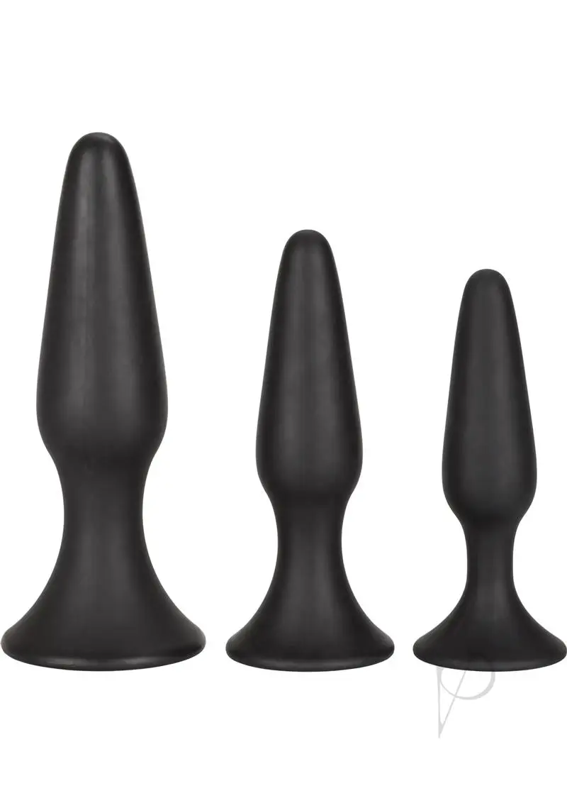 Silicone Anal Trainer Kit - Black - Image 2
