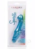 Sparkle G Glitz G Spot Vibrator Waterproof Blue 6.25 Inches - Image 1
