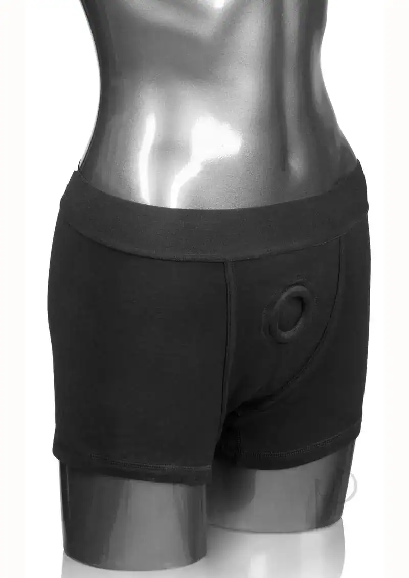Packer Gear Boxer Brief Harness XL/2XL - Black - Image 2