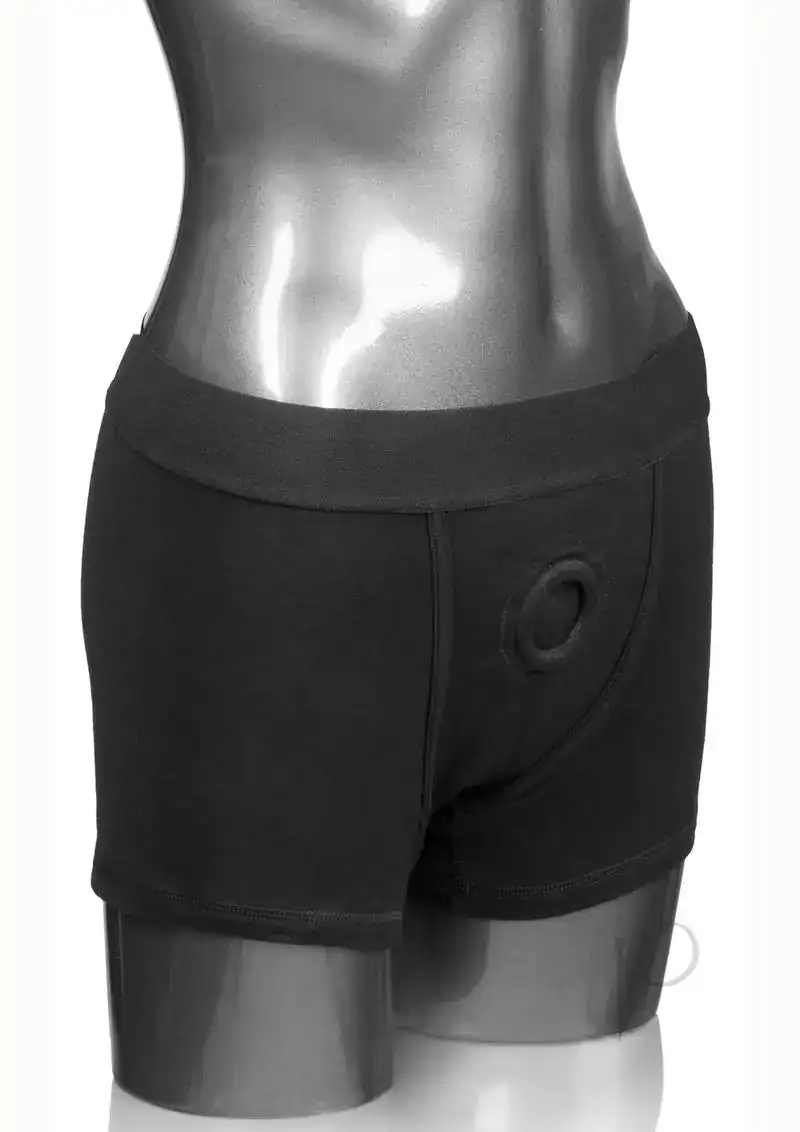 Packer Gear Boxer Brief Harness 2XL/3XL - Black - Image 2
