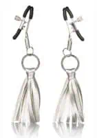 Nipple Play Playful Tassels Nipple Clamps - Silver - Image 6