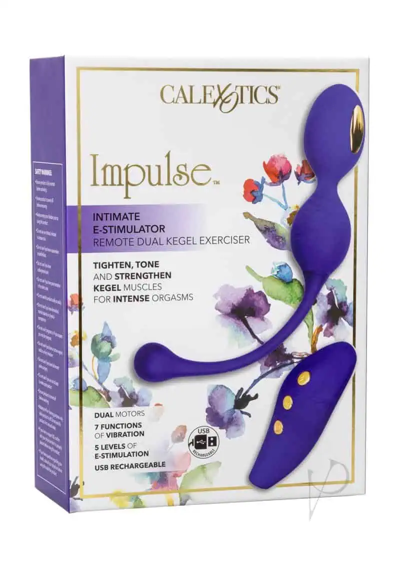 Impulse Intimate Estim Remote Dual Kegel Exerciser - Blue - Image 5