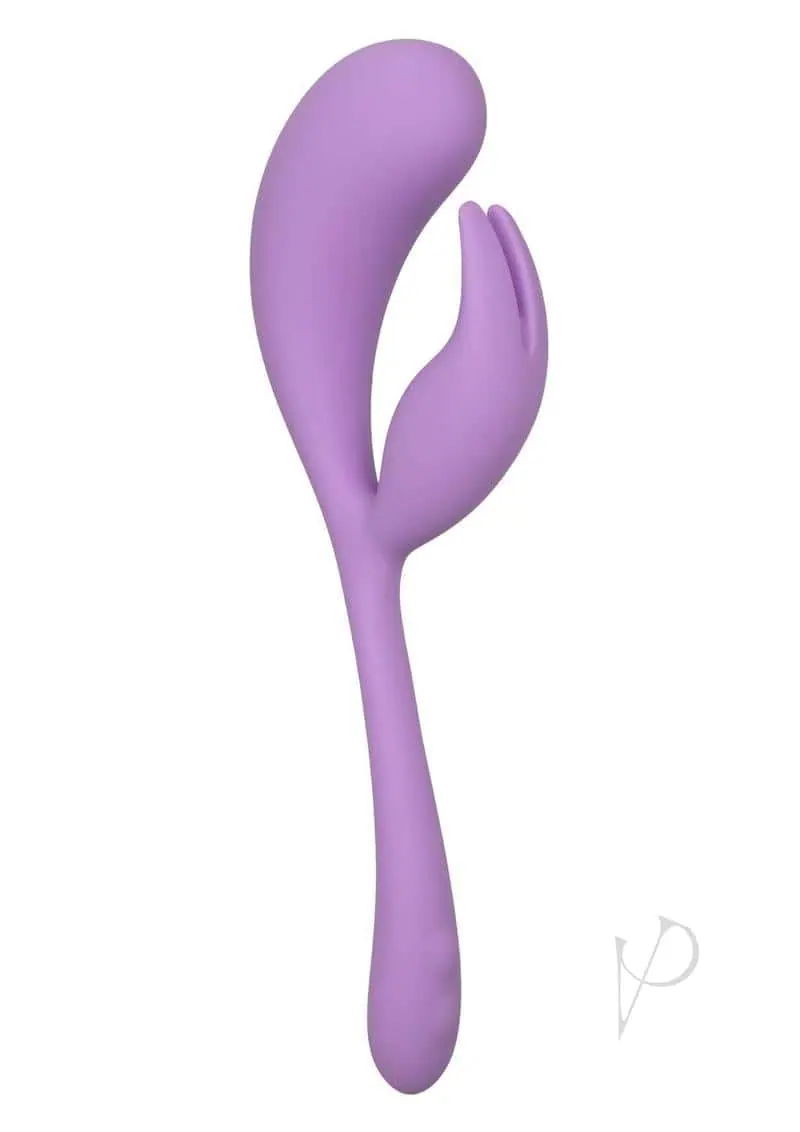 Elle Liquid Silicone Dual Flicker - Purple - Image 6