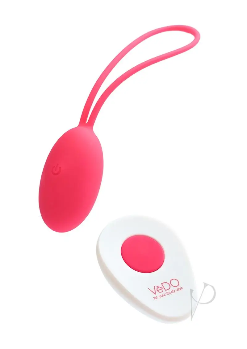 VeDO Peach Rechargeable Egg Vibe - Foxy Pink - Image 2