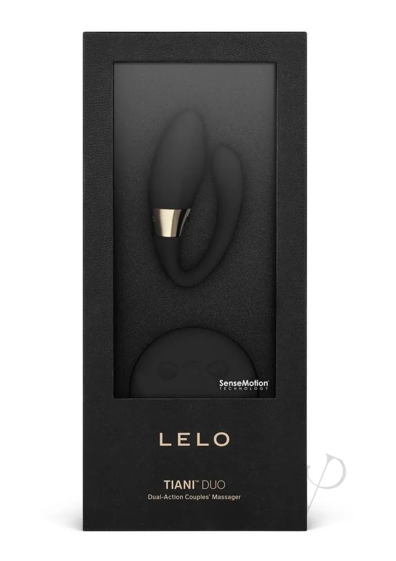 Tiani Duo Silicone Rechargeable Couples Vibrator with Remote Control - Black - Featured Image