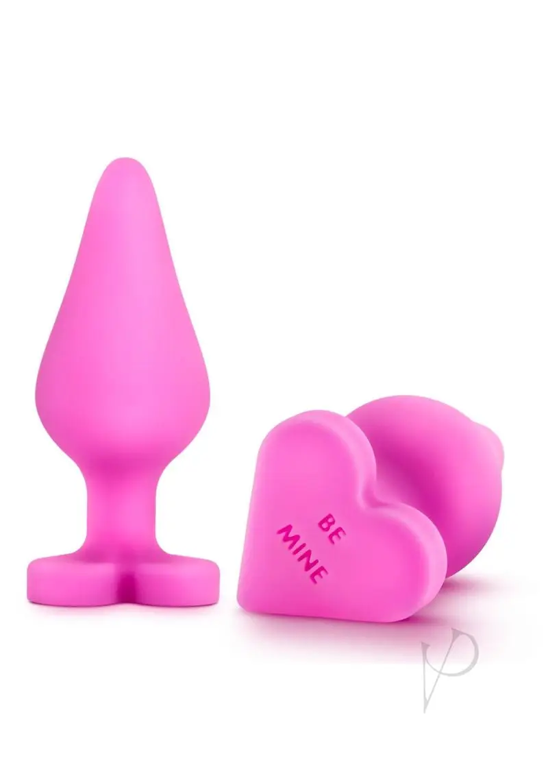 Blush Play with Me Naughty Candy Heart Be Mine Plug - Pink - Image 2