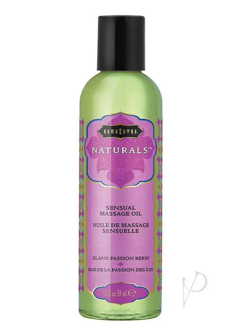 Kama Sutra Naturals Massage Oil - 2 oz Island Passion Berry - Image 2