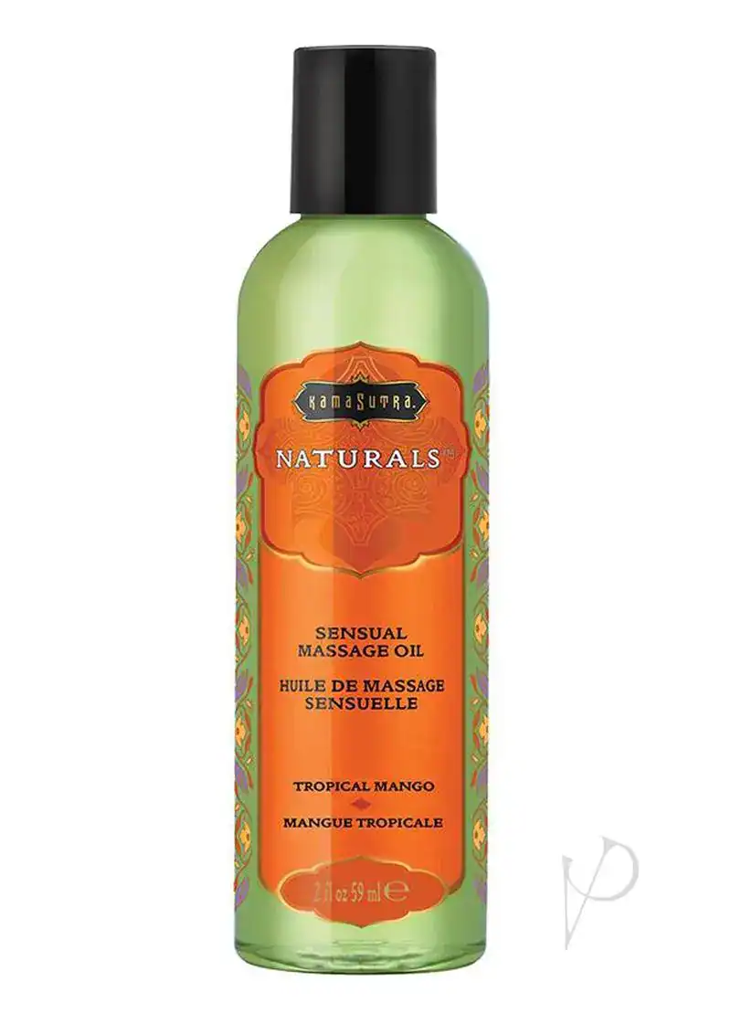 Kama Sutra Naturals Massage Oil - 2 oz Tropical Mango - Image 2