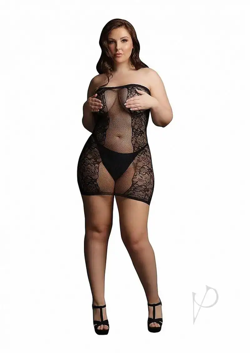 Strapless Mini Dress Qn Blk - Image 2