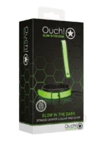 Ouch! Collar Leash Glow in the Dark - Green - Image 1