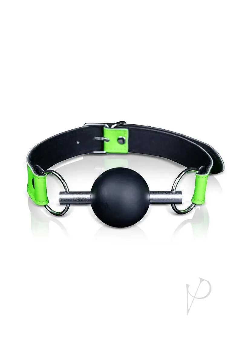 Ouch By Shots Solid Ball Gag Glow In The Dark - Image 2