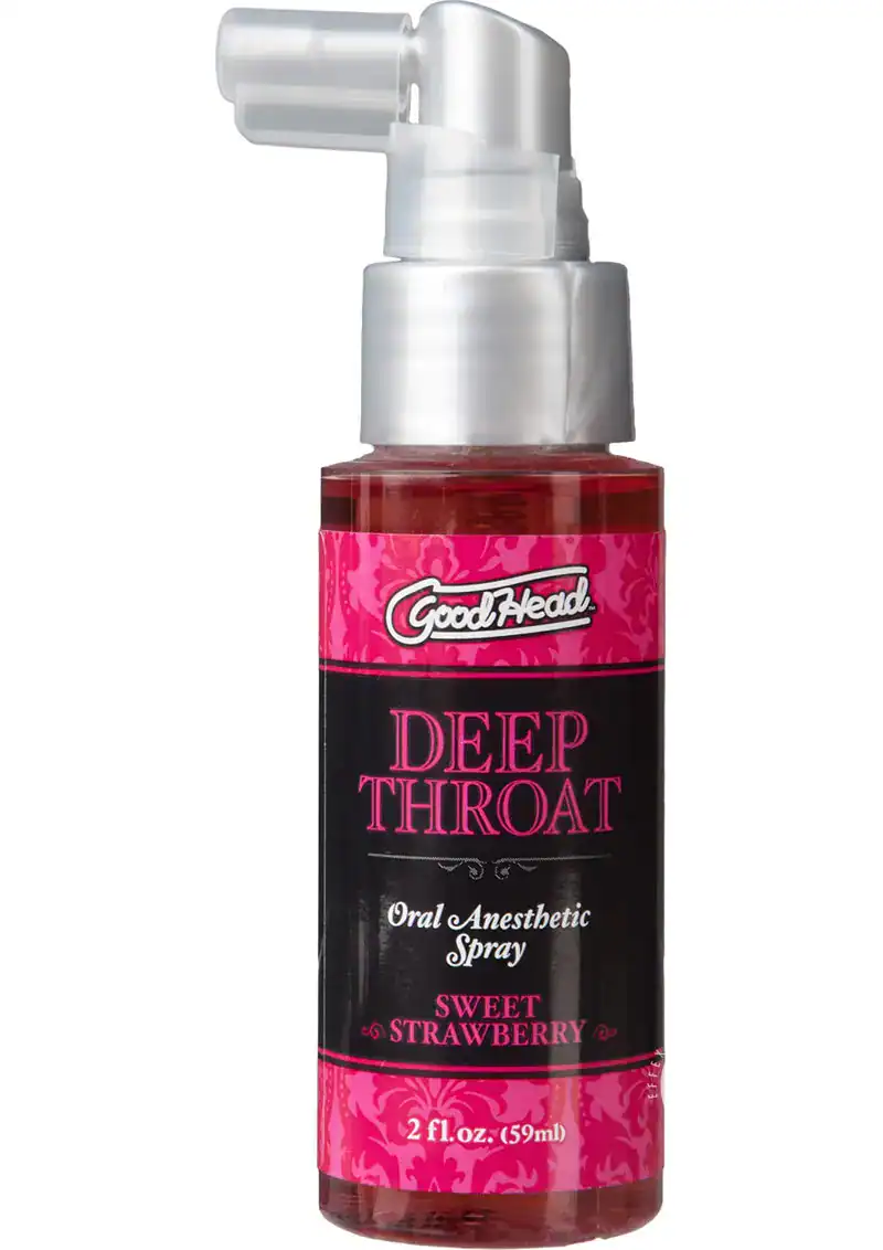 Goodhead Deep Throat Oral Anesthetic Spray Sweet Strawberry 2 Ounce - Image 2