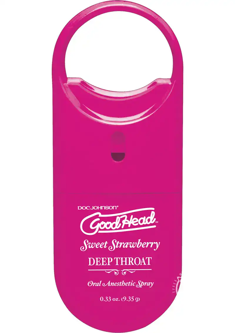 Goodhead Deep Throat To Go Oral Anesthetic Spray Strawberry .33 Ounce - Image 2