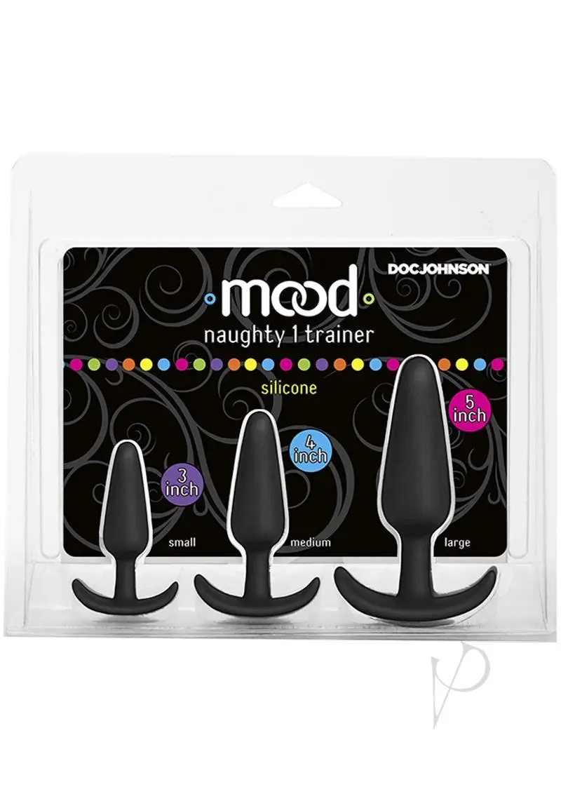 Mood Naughty 1 Anal Trainer Set - Black Set of 3 - Featured Image