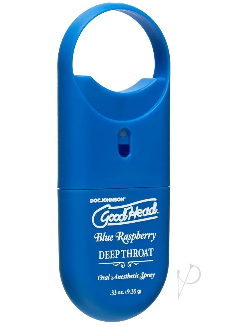 Goodhead Deep Throat To Go Oral Anesthetic Spray Blue Raspberry .33 Ounce - Image 2