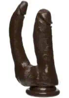 The D Double Dippin D Firmskyn Chocolate Non Vibrating - Image 2