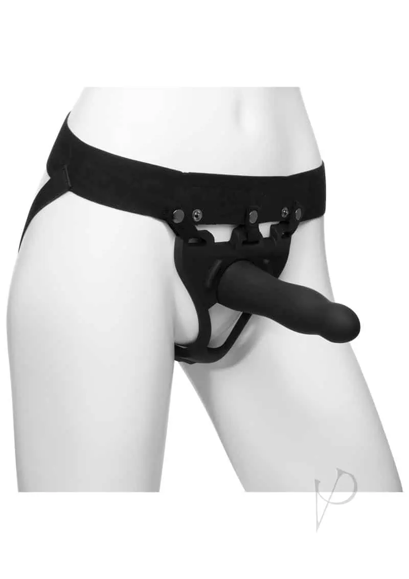 Body Extensions Be Daring 2 Piece Strap On Set - Black - Image 2