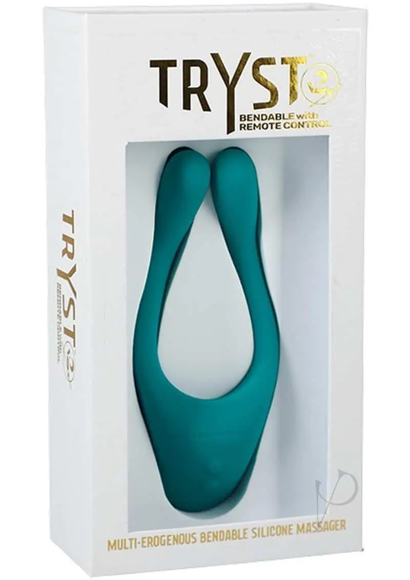 Tryst V2 Bendable Multi Zone Massager w/Remote - Teal - Image 3