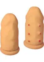 Ram Extension Condoms Latex Extender Sleeves Flesh 2 Each Per Box - Image 2