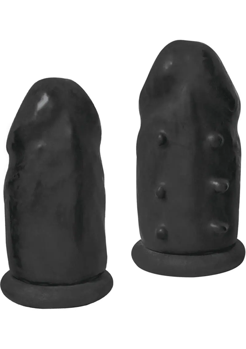 Ram Extension Condoms Latex Extender Sleeves Black 2 Each Per Box - Image 2