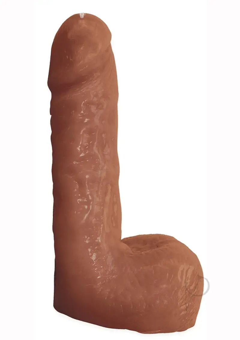 Natural Realskin Squirting Penis #1 Waterproof Brown 6 Inch - Image 2