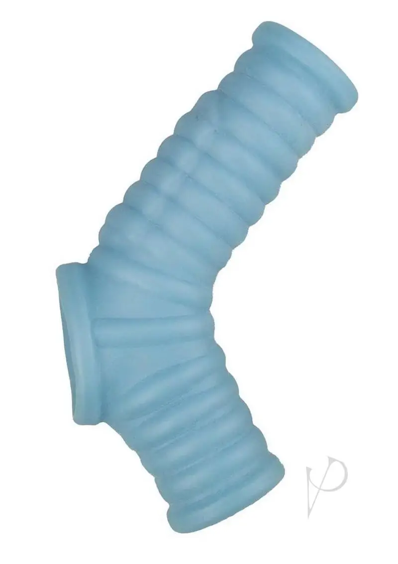 Vibrating Power Sleeve Ribbed Fit Blue - Image 2