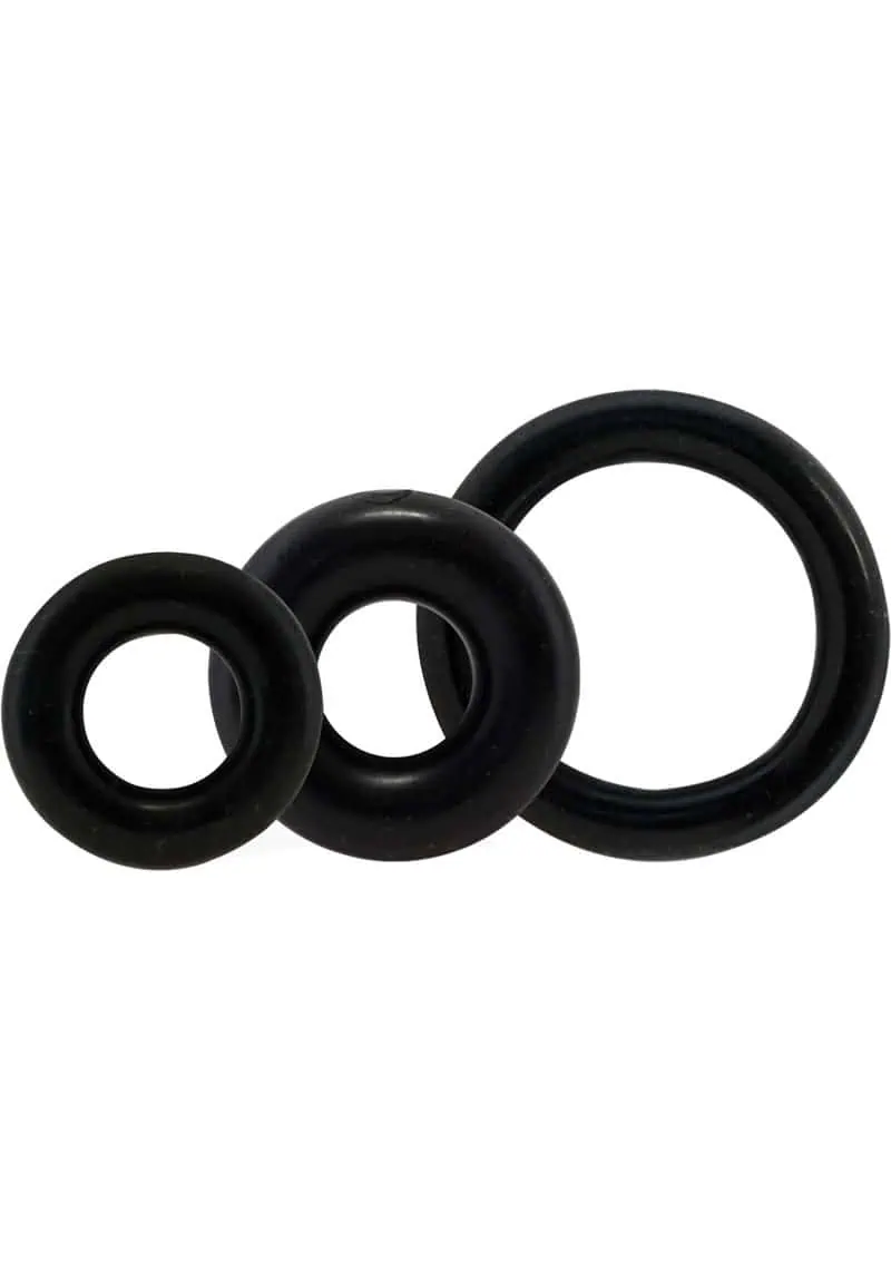Screaming O RingO - Black Pack of 3 - Image 3