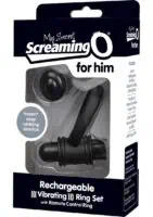 Screaming O My Secret Bullet & Ring for Him - Black - Image 5