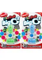 Color Pop Big O 2 Silicone Double Vibrating Cock Ring Waterproof - Assorted Colors - Image 1
