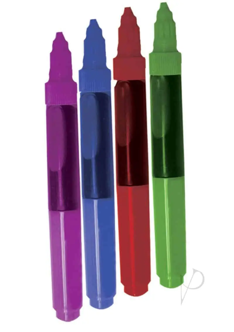 Play Pens Edible Body Paint Brushes 4 Delicious Flavors - Image 3
