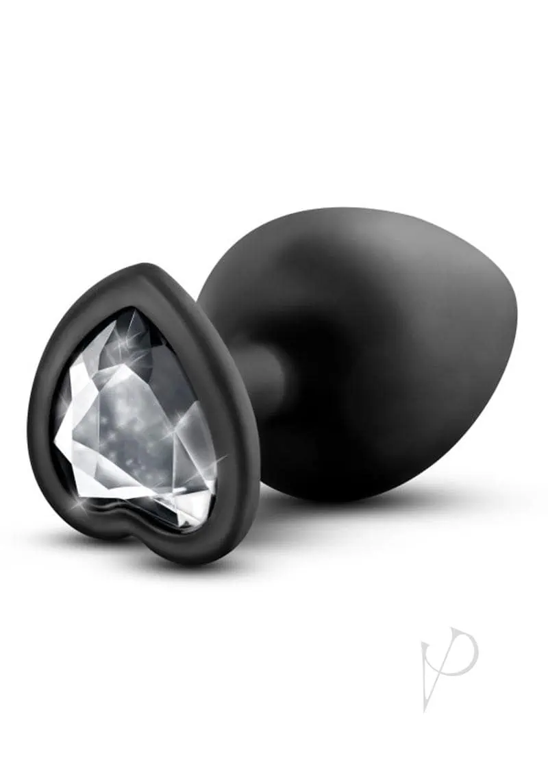 Blush Temptasia Bling Plug w/Gem Large - Black - Image 2