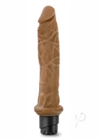 Dr. Skin Cock Realistic Vibrator Splashproof Mocha 9.75 - Image 2