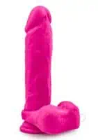 Au Naturel Bold Massive Dildo 9 inch Suction Cup Non Vibrating Pink - Image 2