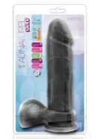 Au Naturel Bold Massive Dildo 9 inch Suction Cup Non Vibrating Black - Image 1