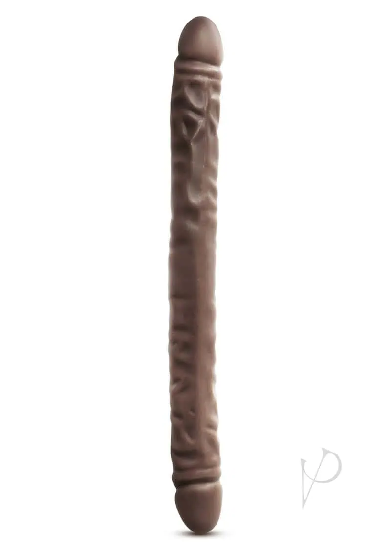 Dr Skin Double Dildo Chocolate 18 Inch - Image 2