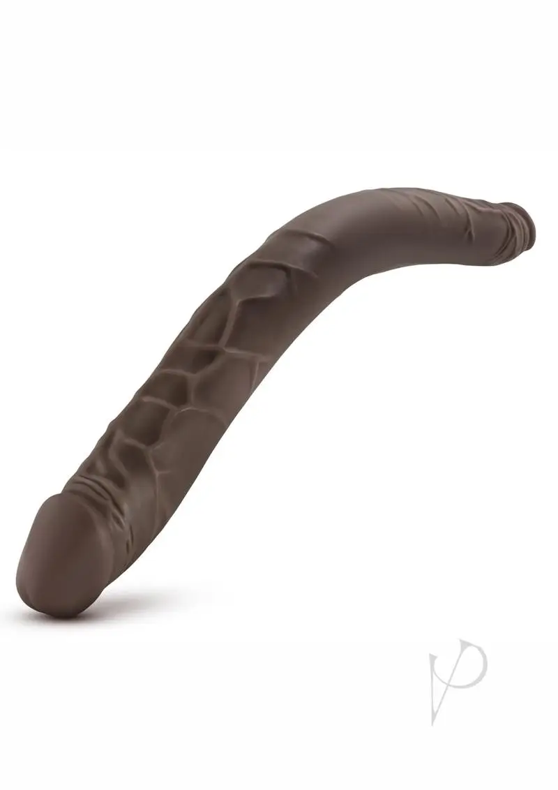 Dr Skin Double Dildo Chocolate 16 inch - Image 2