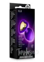 Blush Temptasia Bling Plug w/Gem Large - Purple - Image 1