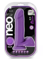 Neo Elite D Dense Cock W/balls 8 Purple - Image 1