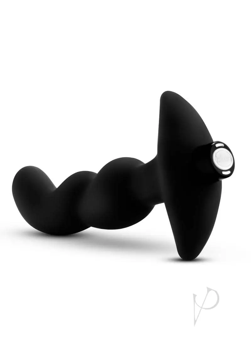 Blush Anal Adventures Platinum Silicone Vibrating Prostate Massager 03 - Black - Image 3