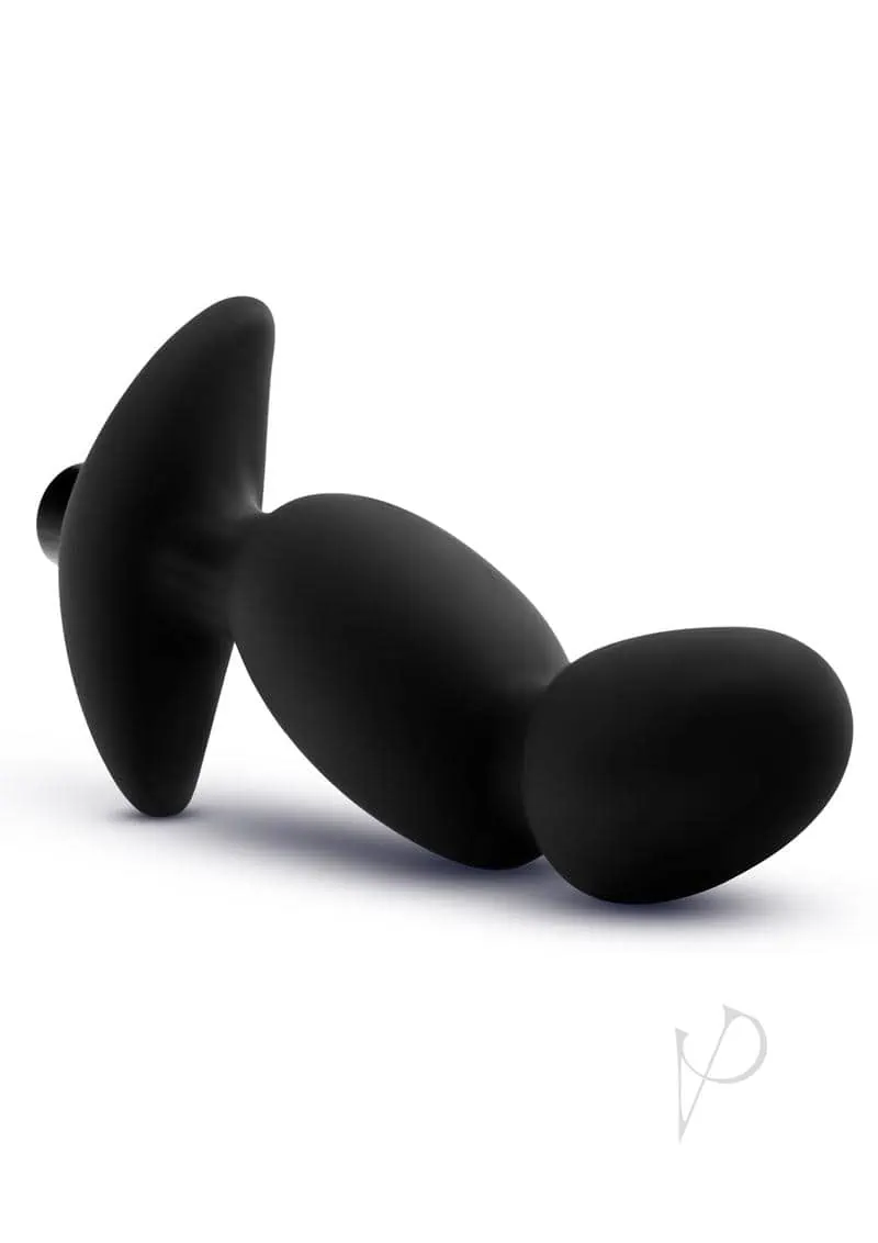 Blush Anal Adventures Platinum Silicone Vibrating Prostate Massager 04 - Black - Image 3