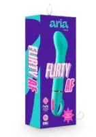 Aria Flirty AF Silicone Vibrator - Teal - Image 1