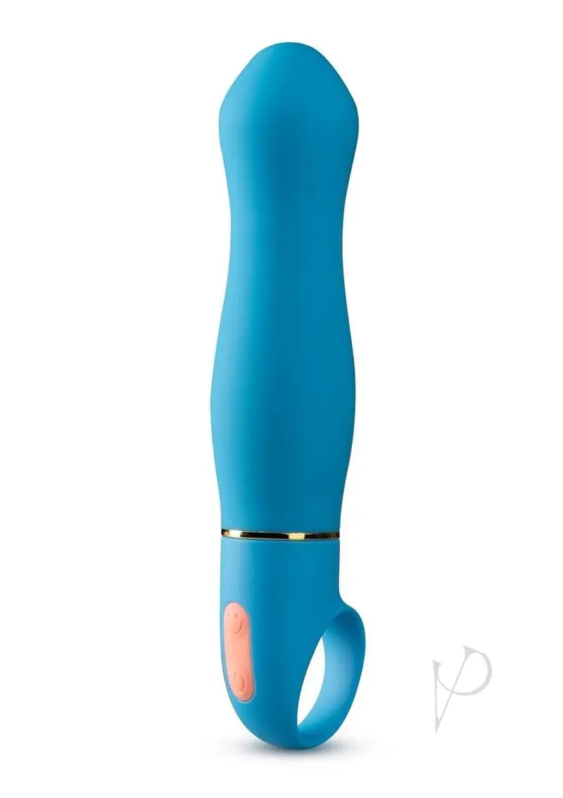 Aria Exciting AF Silicone Vibrator - Blue - Image 2