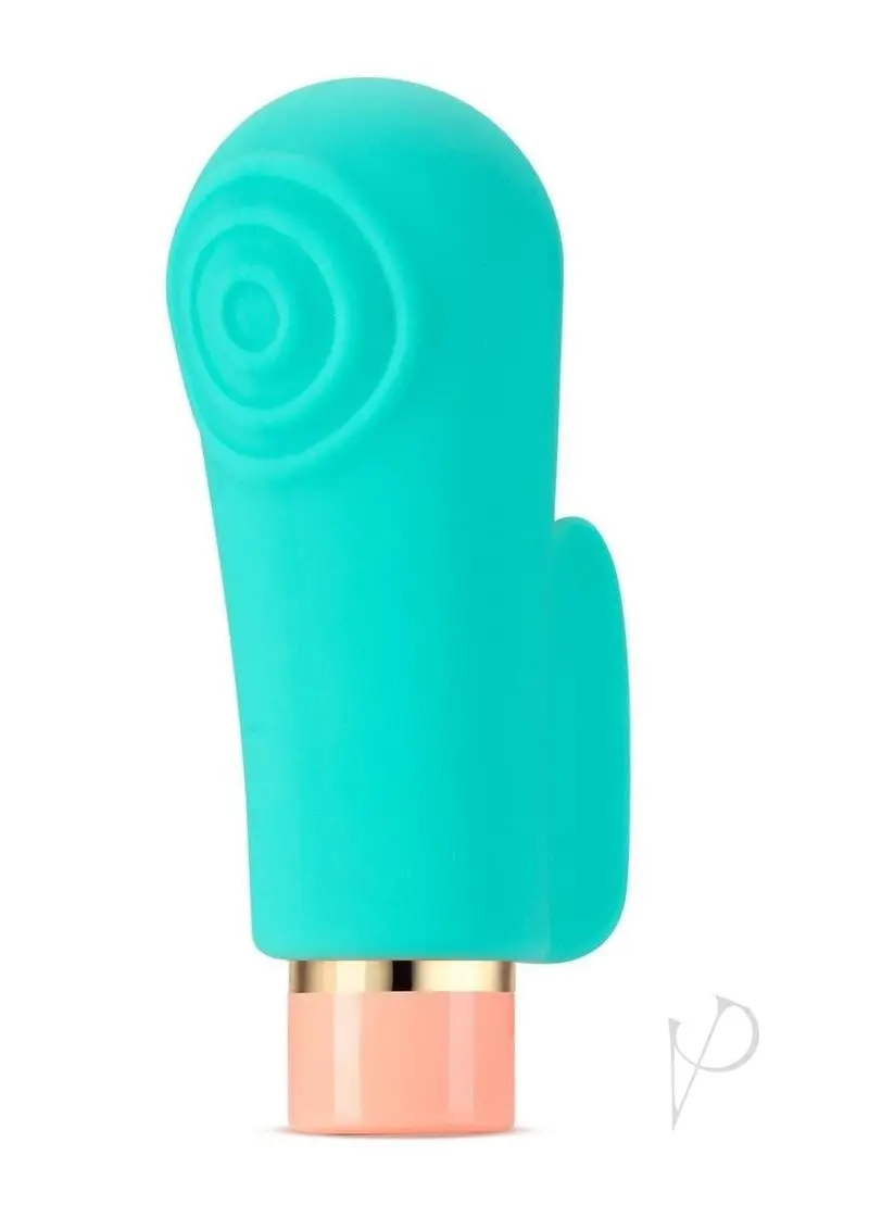 Aria Sensual AF Rechargeable Silicone Vibrator - Teal - Image 2