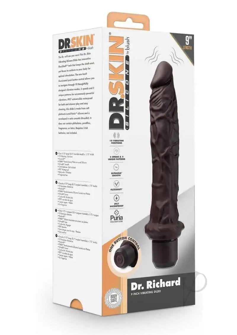 Dr. Skin Silicone Dr. Richard Vibrating Dildo 9