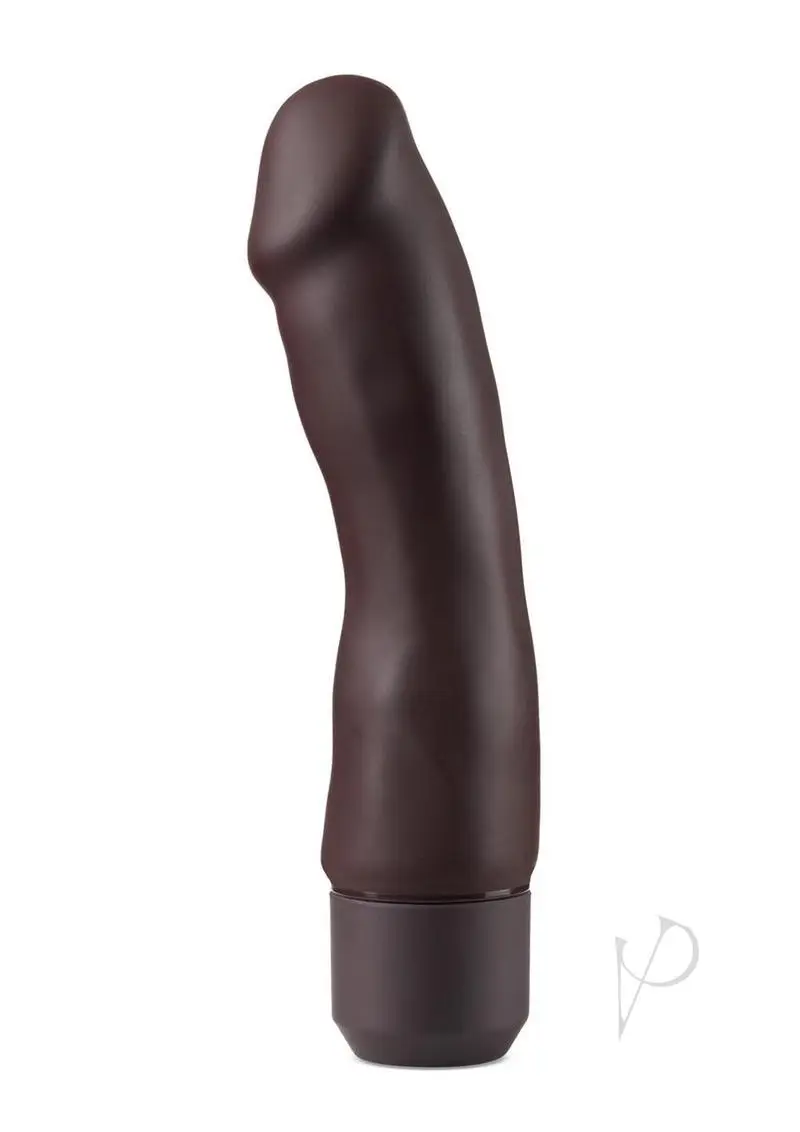 Dr. Skin Silicone Dr. Steve Vibrating Dildo 7in - Chocolate - Image 2