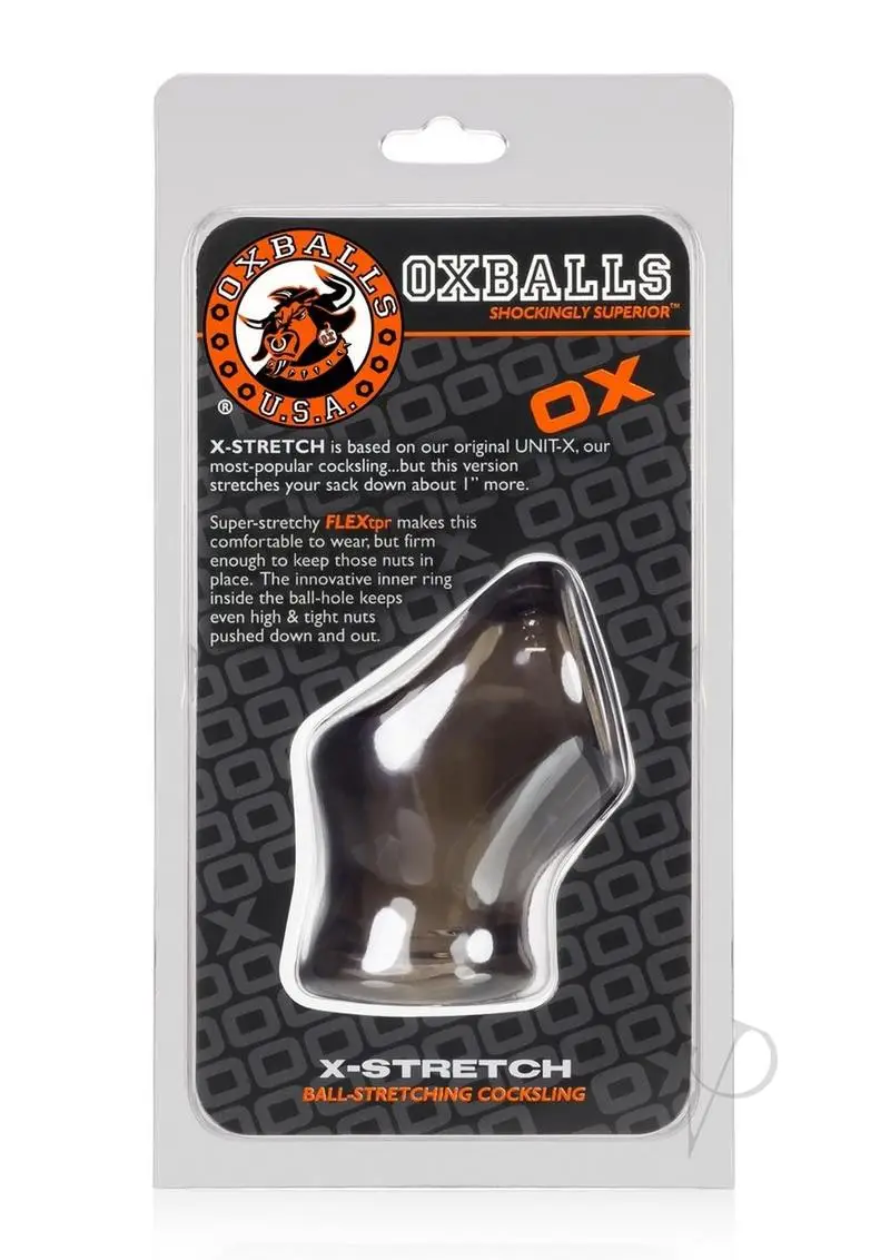 Atomic Jock Unit X Stretch Cockring With Ball Stretcher Smoke 3 Inch - Featured Image