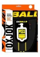 PissPig 3D Rubber Urinal Jock - Black/Yellow - XXLarge - Image 1