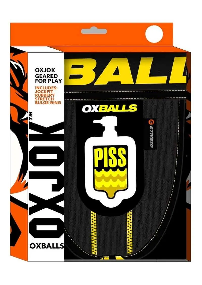 PissPig 3D Rubber Urinal Jock - Black/Yellow - XXLarge - Featured Image