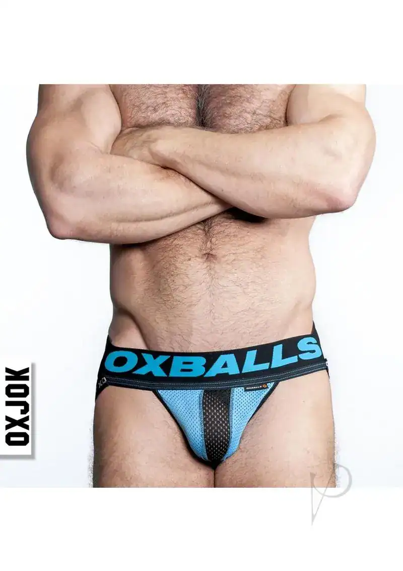 Airmesh Upthrust Slider-Strap Jock - Sky Blue - XLarge - Image 2